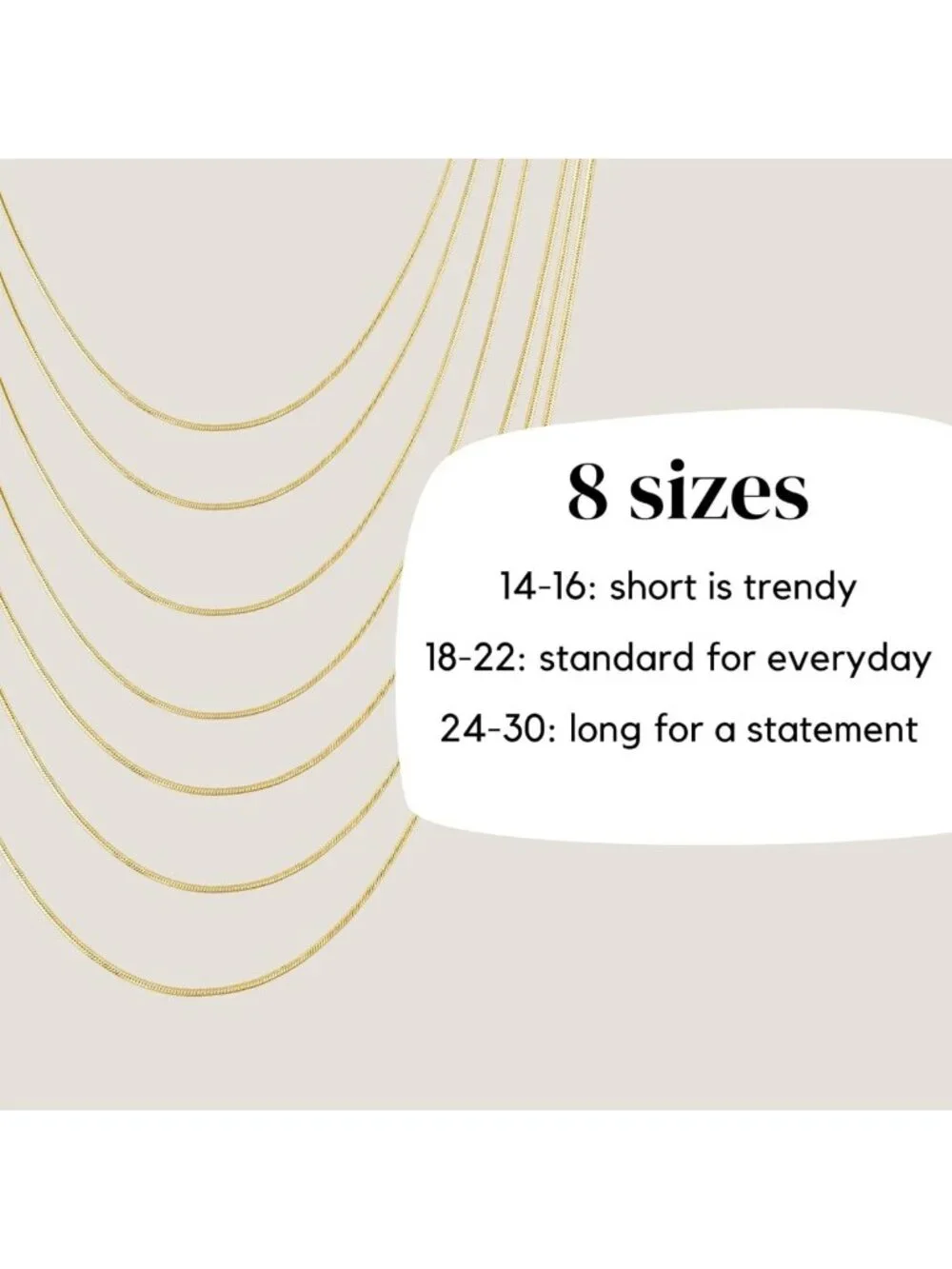 Elegant 24K Gold Plated Snake Chain Necklace for Women - Thin Stainless Steel